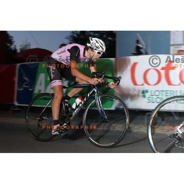 Jure Miskulin of Radenska in action during men\'s Elite race at Medvode Criterium on August 28, 2012. 