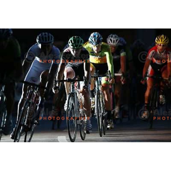 of Radenska in action during men\'s Elite race at Medvode Criterium on August 28, 2012. 