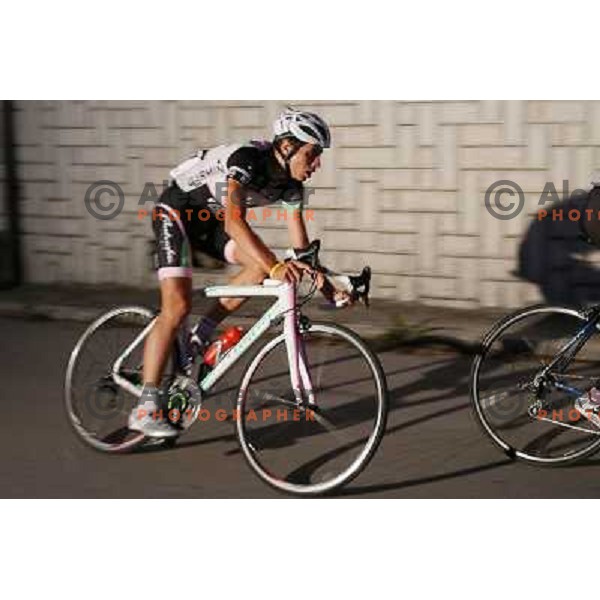 Marko Pavlic of Radenska in action during men\'s Elite race at Medvode Criterium on August 28, 2012. 