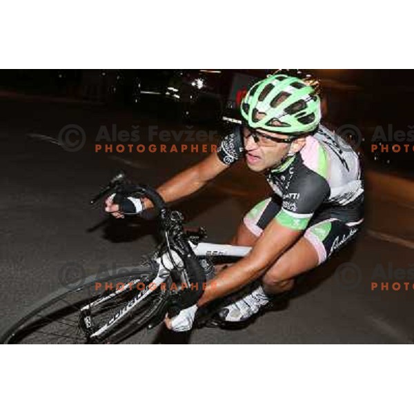 of Radenska in action during men\'s Elite race at Medvode Criterium on August 28, 2012. 