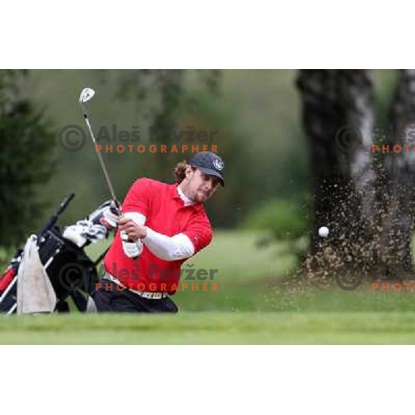 Anze Kopitar of Slovenia, LA Kings- NHL ice-hockey star during Audi Quattro golf tournament on King\'s golf course at Bled, Slovenia on September 1, 2012. 