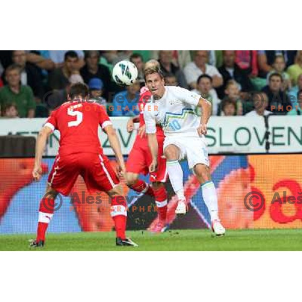 Valter Birsa of Slovenia in action during football match Slovenia-Switzerland for FIFA 2014 World Cup Brasil Qualifiers, played in Arena Stozice, Ljubljana, Slovenia on September 7, 2012 