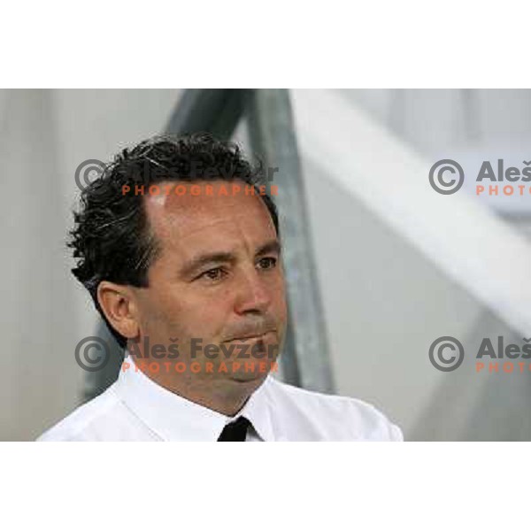 Slavisa Stojanovic, head coach of Slovenia during football match Slovenia-Switzerland for FIFA 2014 World Cup Brasil Qualifiers, played in Arena Stozice, Ljubljana, Slovenia on September 7, 2012 