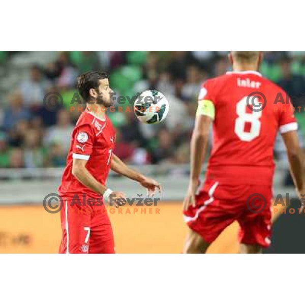 Tranquillo Barnetta during football match Slovenia-Switzerland for FIFA 2014 World Cup Brasil Qualifiers, played in Arena Stozice, Ljubljana, Slovenia on September 7, 2012 