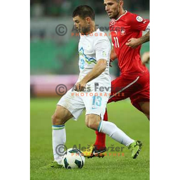 Bojan Jokic of Slovenia during football match Slovenia-Switzerland for FIFA 2014 World Cup Brasil Qualifiers, played in Arena Stozice, Ljubljana, Slovenia on September 7, 2012 