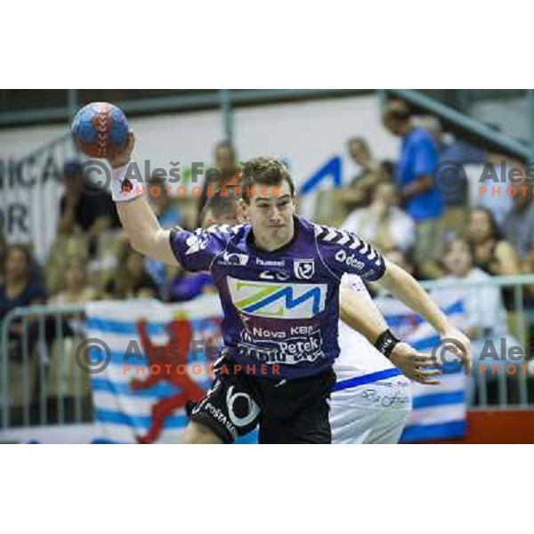 in action during EHF cup handball match played in Tabor hall, Maribor, 8.9.2012 