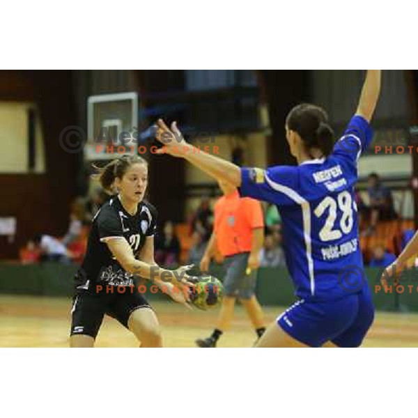 Alja Jankovic of RK Krim Mercator in action during handball game played in Galjevica Hall, Ljubljana, Slovenia, 29.9.2012 