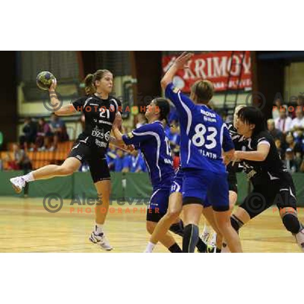 Alja Jankovic of RK Krim Mercator in action during handball game played in Galjevica Hall, Ljubljana, Slovenia, 29.9.2012 