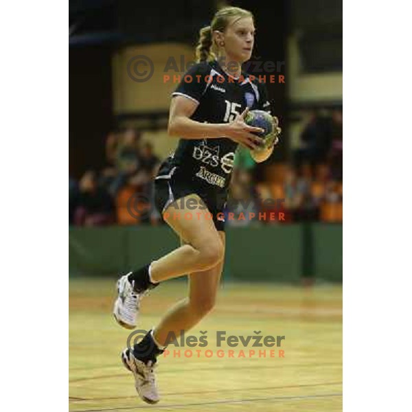 Barbara Lazovic of RK Krim Mercator in action during handball game played in Galjevica Hall, Ljubljana, Slovenia, 29.9.2012 