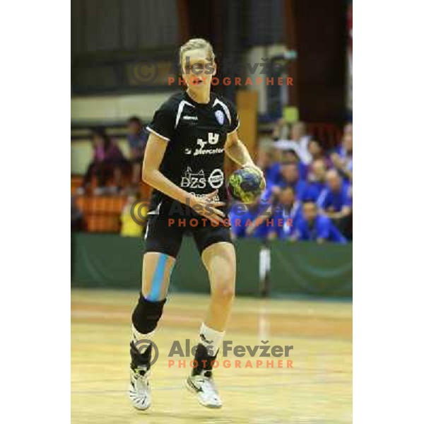 Action during handball game played in Galjevica Hall, Ljubljana, Slovenia, 29.9.2012 