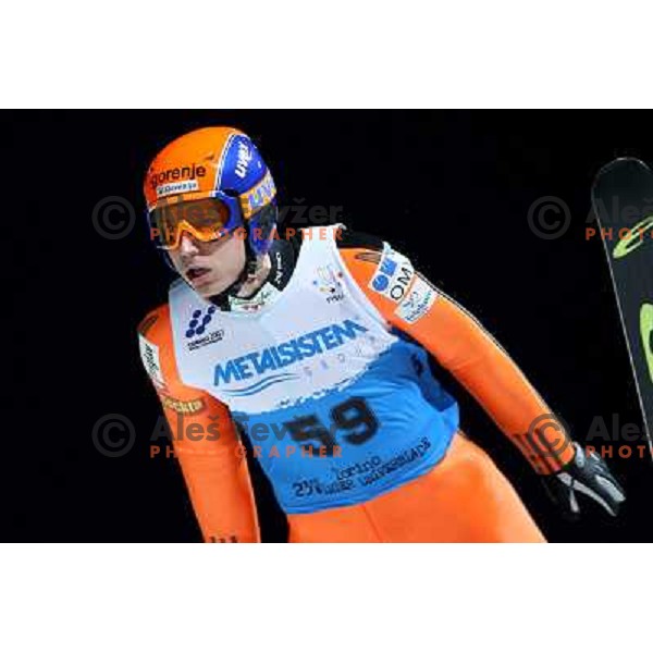  Branko Iskra during ski jumping competition ( K95 meters) of 23rd Winter Universiade 2007 at Pragelato, Italy on 18.01.2007