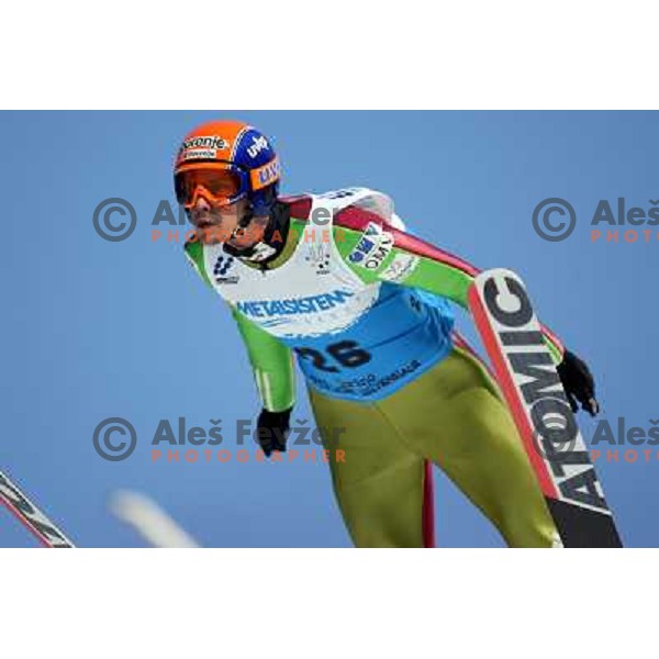 Jure Bogataj during ski jumping competition ( K95 meters) of 23rd Winter Universiade 2007 at Pragelato, Italy on 18.01.2007