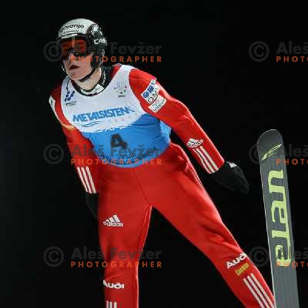 Nejc Frank during ski jumping competition ( K95 meters) of 23rd Winter Universiade 2007 at Pragelato, Italy on 18.01.2007