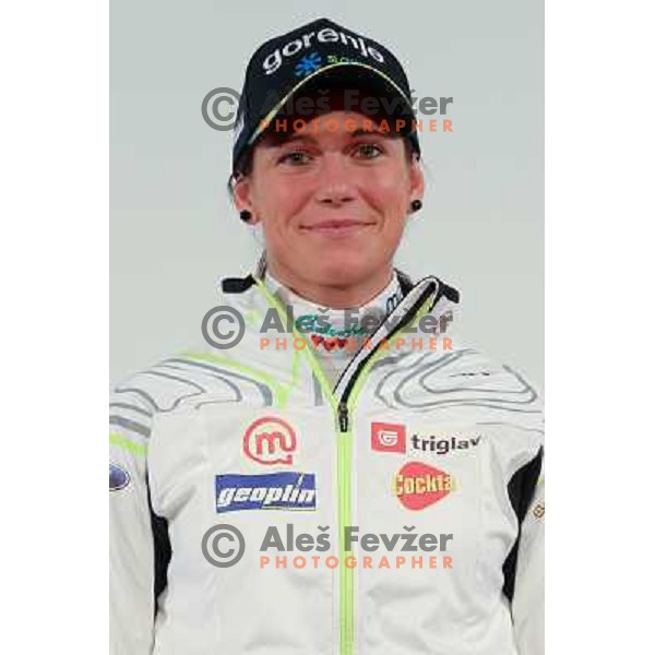 Katja Višnar during media day of Ski Association Slovenia for season 2012-2013 on October 13th 2012 in Cerklje na Gorenjskem, Slovenia 