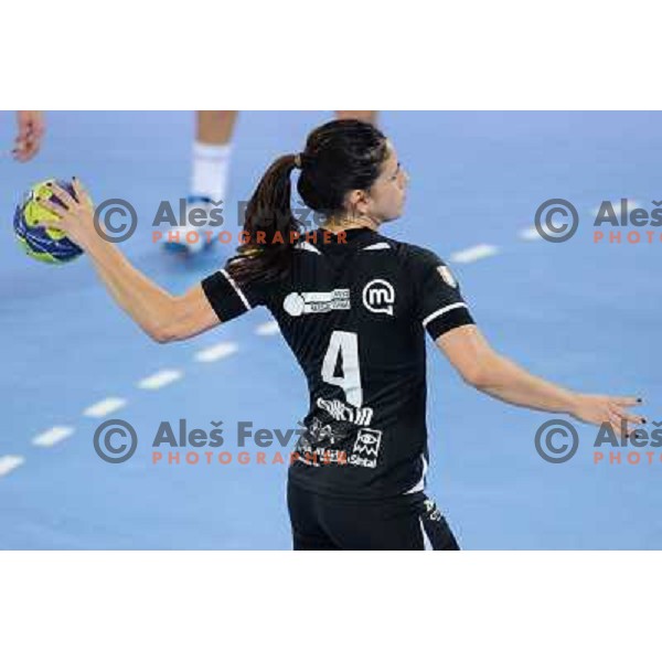 Carmen Martin of Krim in action during handball match Krim Mercator - U Jolidon Cluj in EHF Champions league, played at Stozice Arena, Ljubljana, Slovenia on October 14, 2012 