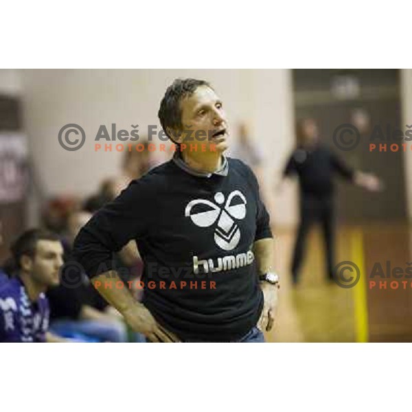 Marko Sibila in action during handball match Maribor Branik - Cimos Koper, 1. NLB leasing league, played in Tabor Hall in Maribor, Slovenija on October 17, 2012 