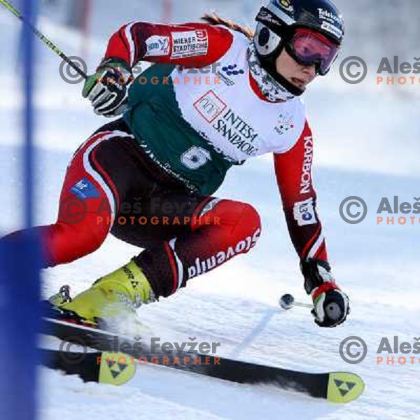 Mateja Robnik during first run of Giant slalom girls on 23rd Winter Universiade 2007 at Jafferau, Bardonecchia, Italy on 19.01.2007