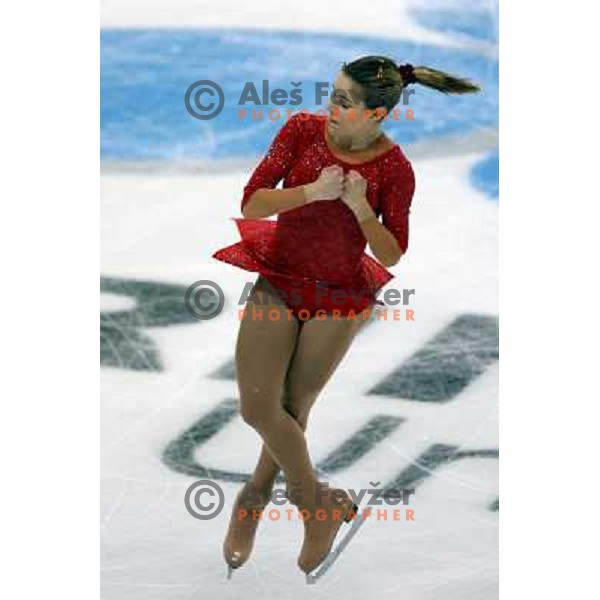 Alenka Zidar skating her short program at 23rd Winter Universiade 2007 at Palavela,Torino, Italy on 19.01.2007
