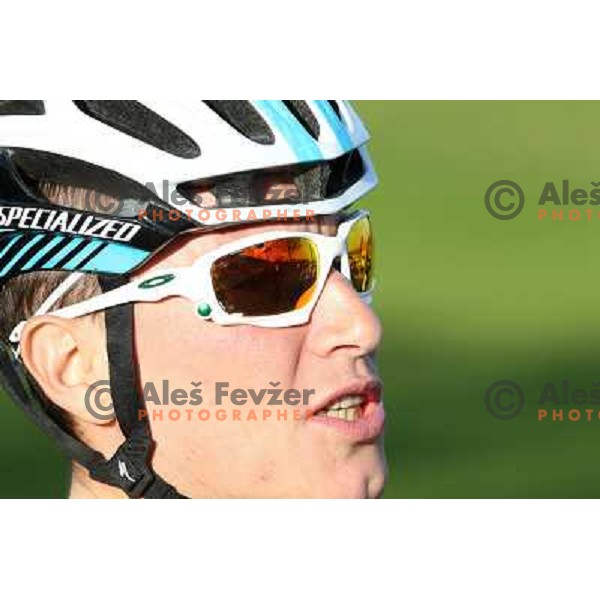Jani Brajkovic (Astana) was awarded with "Scott golden bike 2012" among all slovenian professional cyclists at last race of the season in Podsmreka, Ljubljana, Slovenia on October 21, 2012 