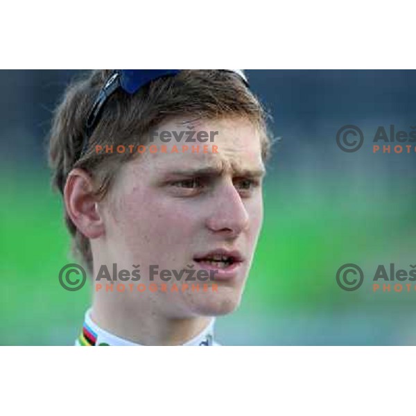 Matej Mohoric (Sava) world champion under 23 after last race of the 2012 professional cycling season in Podsmreka, Ljubljana, Slovenia on October 21, 2012 
