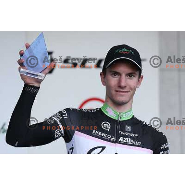 Jan Polanc after last race of the 2012 professional cycling season in Podsmreka, Ljubljana, Slovenia on October 21, 2012 