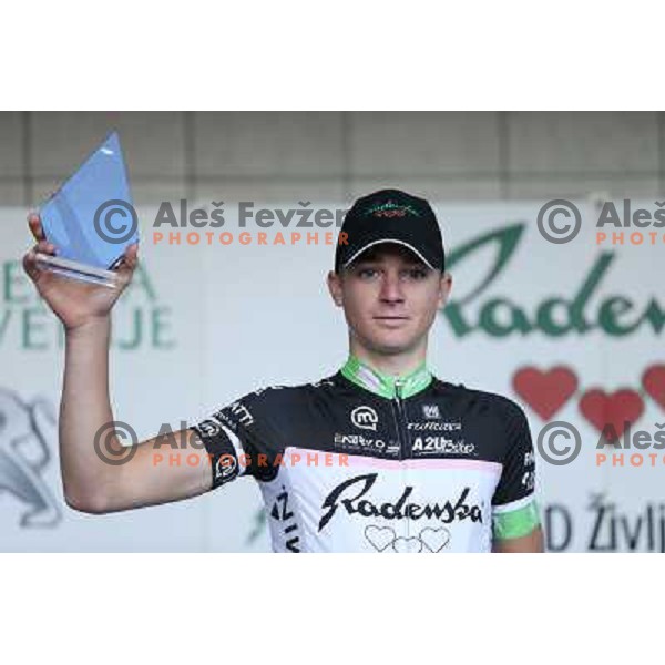 Luka Pibernik after last race of the 2012 professional cycling season in Podsmreka, Ljubljana, Slovenia on October 21, 2012 