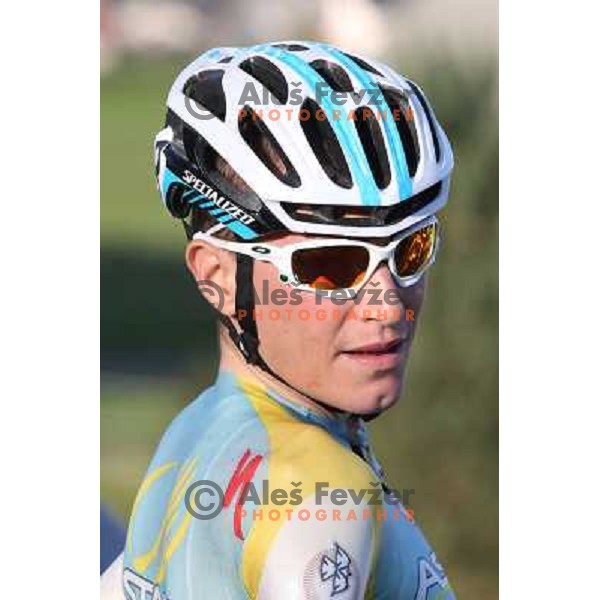 Jani Brajkovic (Astana) was awarded with "Scott golden bike 2012" among all slovenian professional cyclists at last race of the season in Podsmreka, Ljubljana, Slovenia on October 21, 2012 