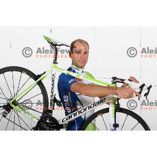 Kristijan Koren of Slovenia, member of professional cycling team Liquigas-Cannondale (Italy) during studio shooting in Ljubljana, Slovenia on October 21, 2012 