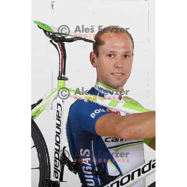 Kristijan Koren of Slovenia, member of professional cycling team Liquigas-Cannondale (Italy) during studio shooting in Ljubljana, Slovenia on October 21, 2012 