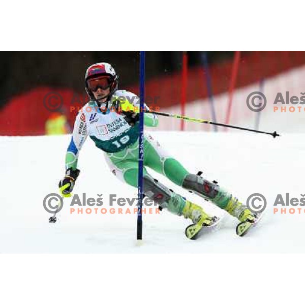 Lana Grandovec during first slalom run in Bardonecchia at 23rd Winter Universiade 2007 , Torino, Italy on 21.01.2007