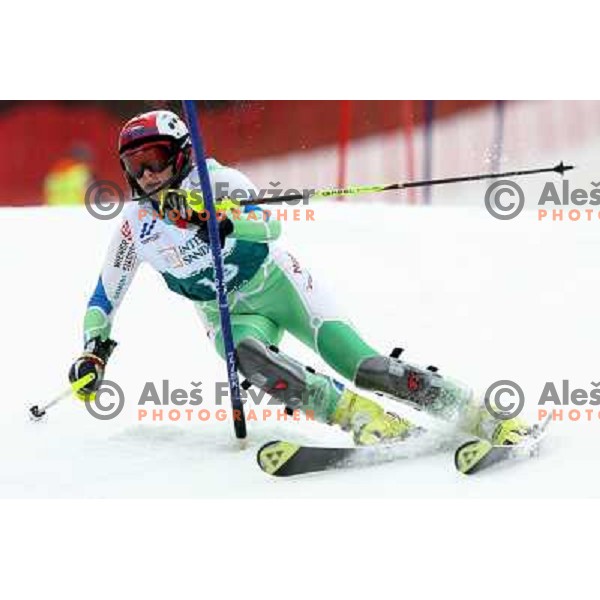 Lana Grandovec during first slalom run in Bardonecchia at 23rd Winter Universiade 2007 , Torino, Italy on 21.01.2007