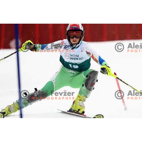 Lana Grandovec during first slalom run in Bardonecchia at 23rd Winter Universiade 2007 , Torino, Italy on 21.01.2007
