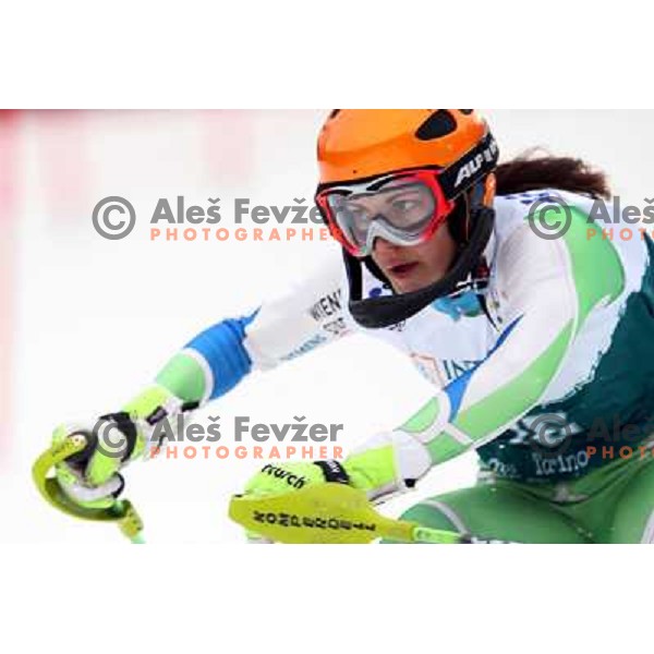 Alenka Kuerner during first slalom run in Bardonecchia at 23rd Winter Universiade 2007 , Torino, Italy on 21.01.2007