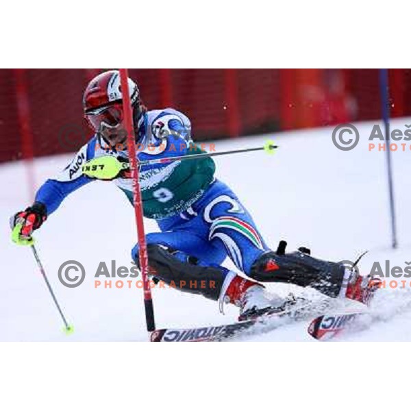 Aronne Pieruz during first slalom run in Bardonecchia at 23rd Winter Universiade 2007 , Torino, Italy on 20.01.2007