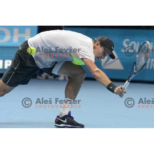 Tomas Berydch of CZE in action during ATP Finals tournament in O2 Arena, London, Great Britain on November 2012 