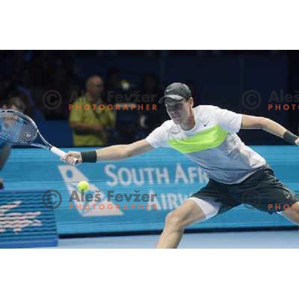 Tomas Berydch of CZE in action during ATP Finals tournament in O2 Arena, London, Great Britain on November 2012 