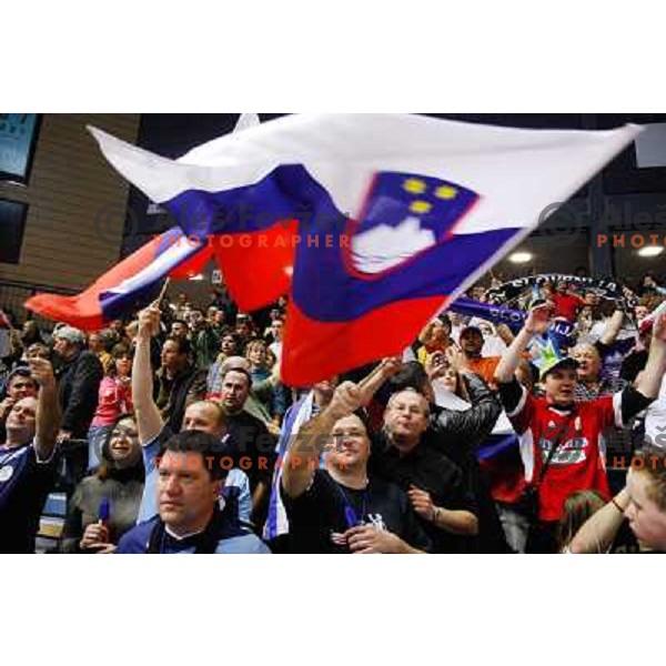 22.01.2007 - Wetzlar - Handball World Championship - Tunisia - Slovenia Slovenian Fans