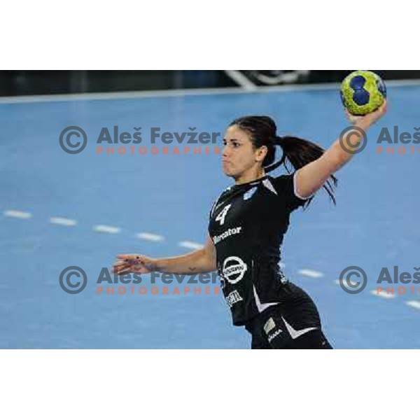 Carmen Martin of Krim Mercator in action during handball match Krim Mercator - Podravka in EHF Women\'s Champion league, played in Arena Stozice, Ljubljana, Slovenia on November 18, 2012 