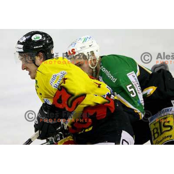  Jaka Avgustincic during semi-final of Interliga match ZM Olimpija- BR Slavija in Hala Tivoli, Ljubljana, Slovenia 23.1.2007