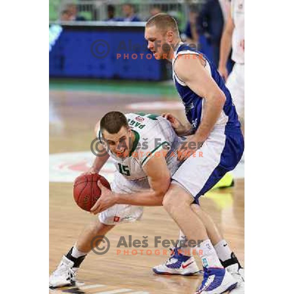 Dylan Page of Union Olimpija in action during basketball game Union Olimpija Ljubljana- Mapooro Cantu in round 6 of Turkish Airlines Euroleague 2012/13 played in Arena Stozice, Ljubljana, Slovenia on November 15, 2012 