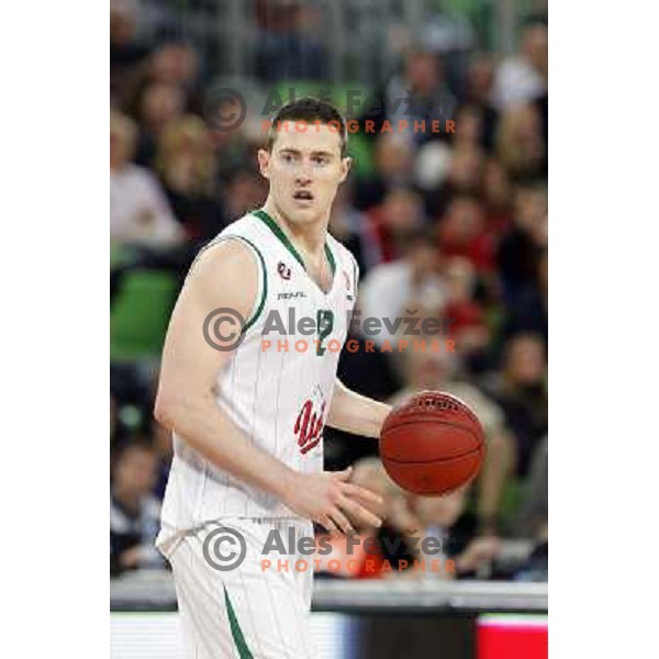 Aron Baynes of Union Olimpija in action during basketball game Union Olimpija Ljubljana- Mapooro Cantu in round 6 of Turkish Airlines Euroleague 2012/13 played in Arena Stozice, Ljubljana, Slovenia on November 15, 2012 