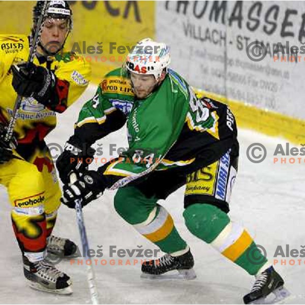 Andrej Hebar (84) during semi-final of Interliga match ZM Olimpija- BR Slavija in Hala Tivoli, Ljubljana, Slovenia 23.1.2007