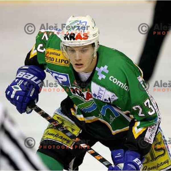 Matic Modic during semi-final of Interliga match ZM Olimpija- BR Slavija in Hala Tivoli, Ljubljana, Slovenia 23.1.2007