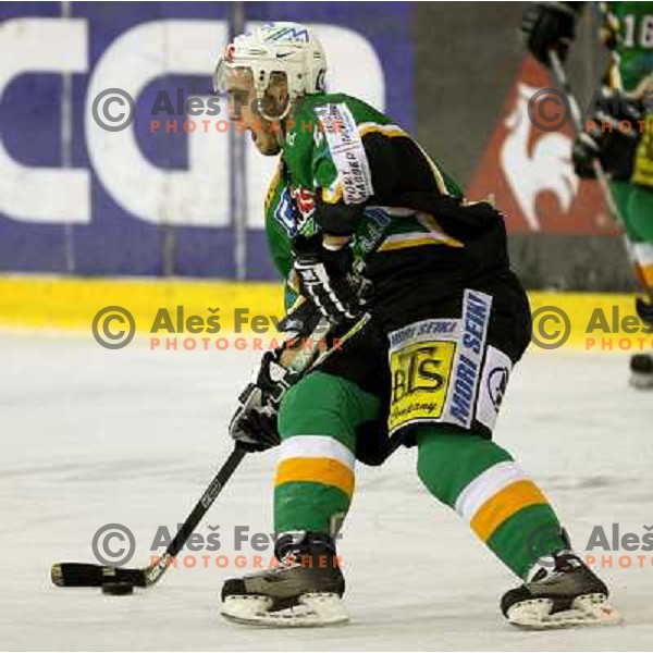 Domen Vedlin during semi-final of Interliga match ZM Olimpija- BR Slavija in Hala Tivoli, Ljubljana, Slovenia 23.1.2007