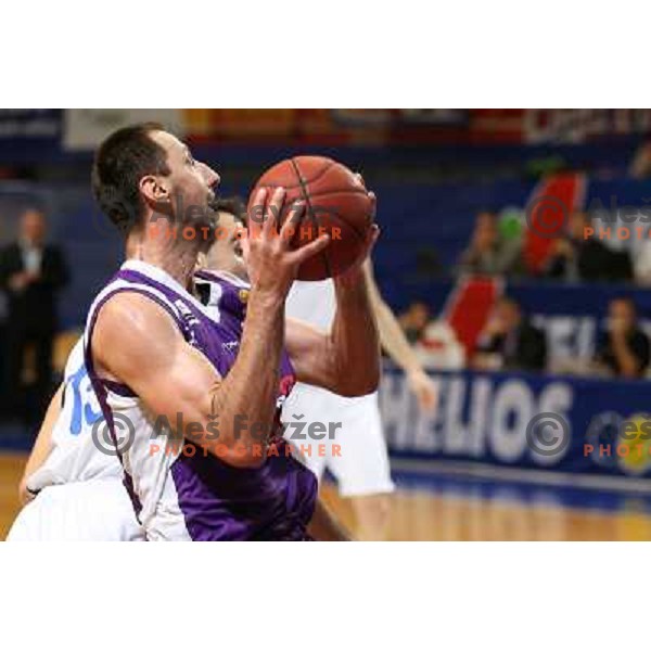 Esmir Rizvic of Maribor Messer in action during basketball match Helios Domzale-Maribor Messer in round 7 of Telemach league, played in Domzale Sports Hall, Slovenia on December1, 2012 