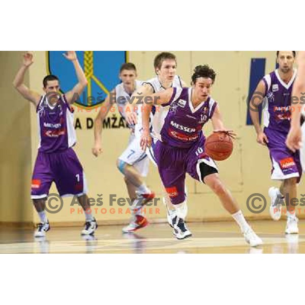 Bojan Jovanovic of Maribor Messer in action during basketball match Helios Domzale-Maribor Messer in round 7 of Telemach league, played in Domzale Sports Hall, Slovenia on December1, 2012 