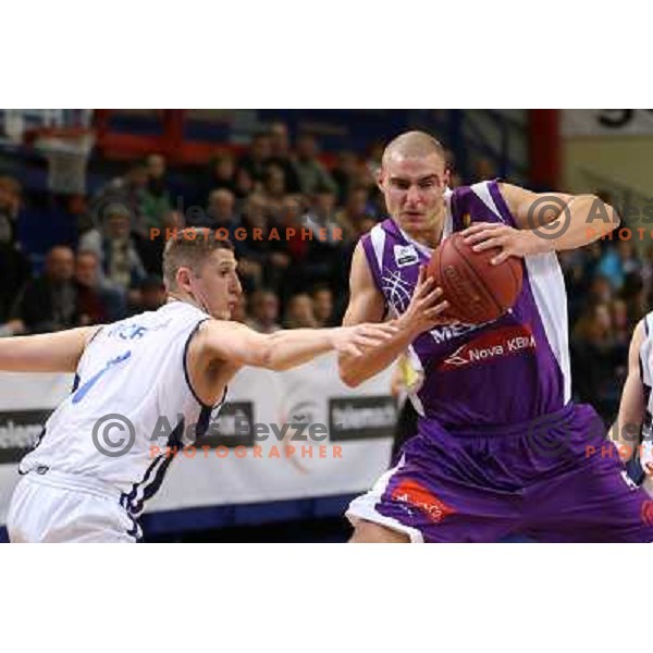 Igor Maric of Maribor Messer in action during basketball match Helios Domzale-Maribor Messer in round 7 of Telemach league, played in Domzale Sports Hall, Slovenia on December1, 2012 