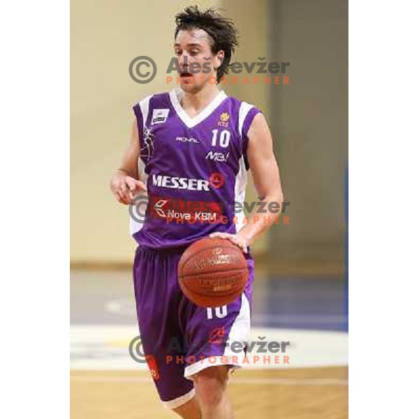 Bojan Jovanovic of Maribor Messer in action during basketball match Helios Domzale-Maribor Messer in round 7 of Telemach league, played in Domzale Sports Hall, Slovenia on December1, 2012 