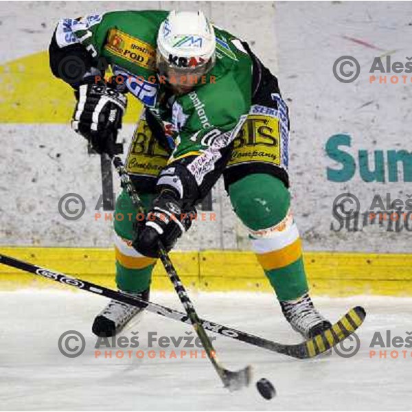  Mitja Sivic (10) during semi-final of Interliga match ZM Olimpija- BR Slavija in Hala Tivoli, Ljubljana, Slovenia 23.1.2007