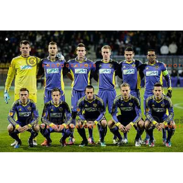 Nk Maribor players during football match Maribor - Lazio, UEFA Europa league 2012-2013 Group Stage, Ljudski Vrt, Maribor, 06.12.2012 